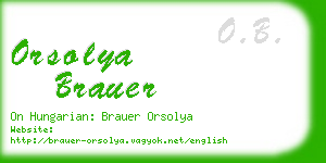 orsolya brauer business card